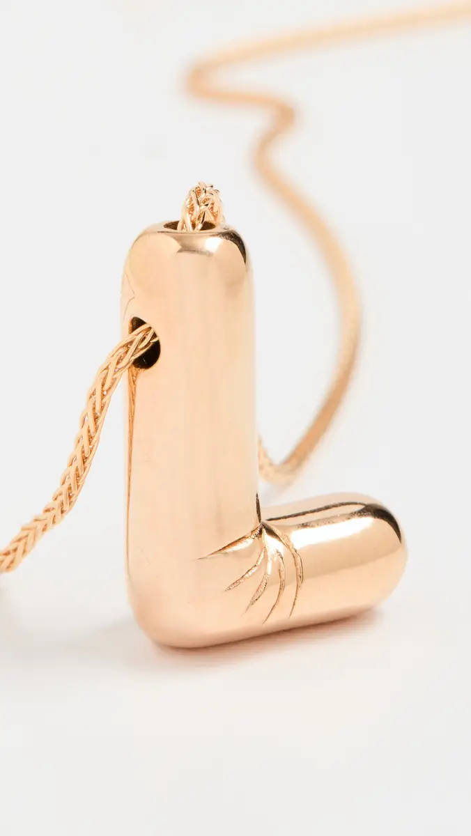 Maison Irem Balloon Initial Letter Necklace L One Size | Thumbnail 5 Maison Irem Balloon Initial Letter Necklace L One Size | Thumbnail 5