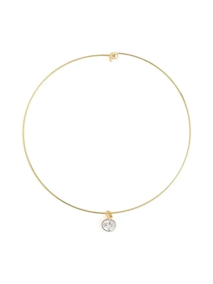 The Marais Pendant Gold Wire Necklace