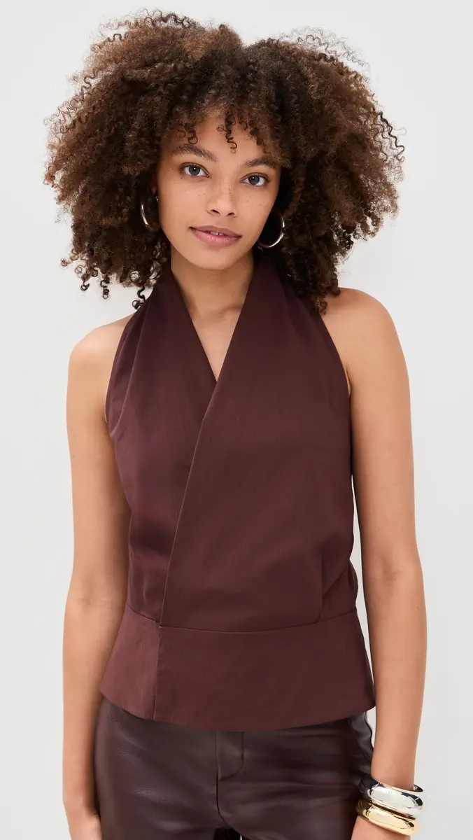 St. Agni Halter Wrap Top iqueur | Thumbnail 2 St. Agni Halter Wrap Top iqueur | Thumbnail 2