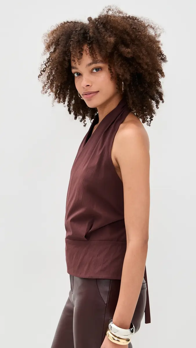 St. Agni Halter Wrap Top iqueur | Thumbnail 4 St. Agni Halter Wrap Top iqueur | Thumbnail 4