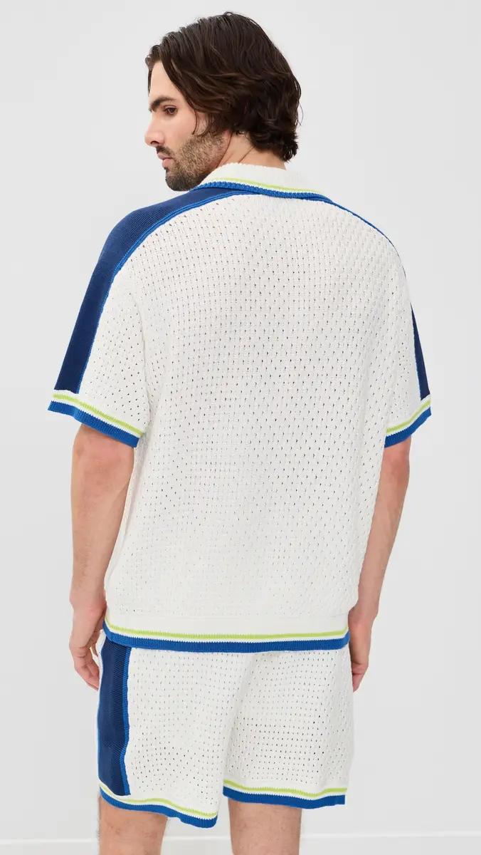 Casablanca Crochet Shirt White | Thumbnail 3
