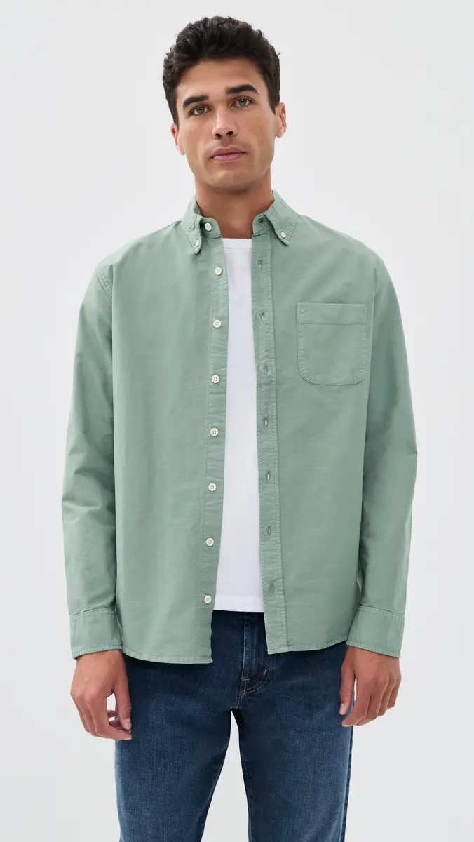 Taylor Stitch The Jack Oxford Shirt Surf Green Oxford | Thumbnail 2 Taylor Stitch The Jack Oxford Shirt Surf Green Oxford | Thumbnail 2