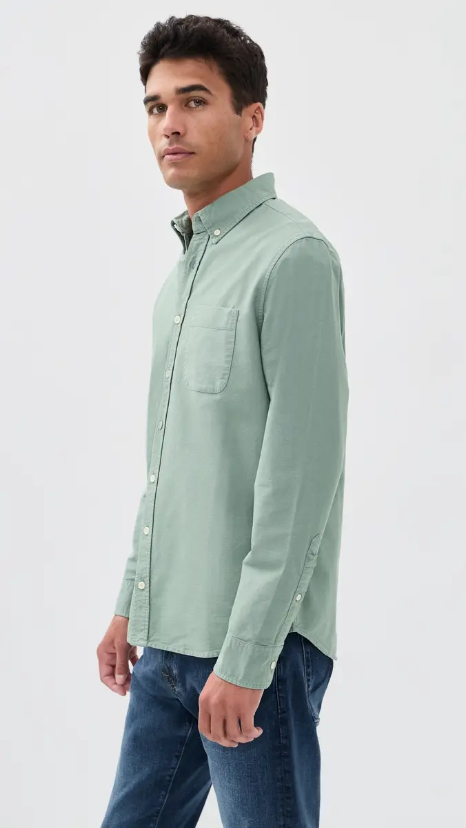 Taylor Stitch The Jack Oxford Shirt Surf Green Oxford | Thumbnail 4 Taylor Stitch The Jack Oxford Shirt Surf Green Oxford | Thumbnail 4