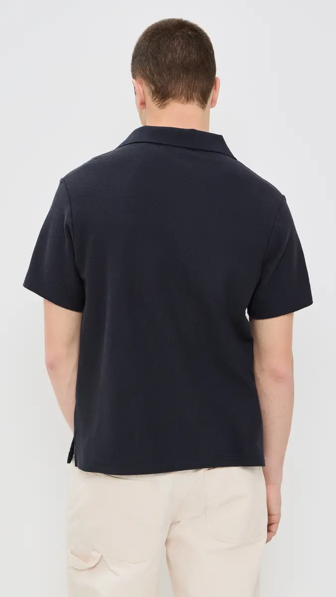 Frame Short Sleeve Jacquard Polo | Thumbnail 3 Frame Short Sleeve Jacquard Polo | Thumbnail 3