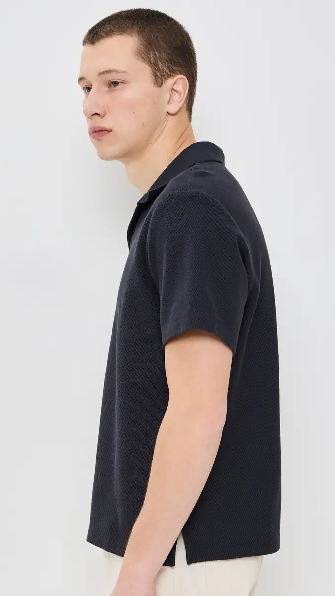 Frame Short Sleeve Jacquard Polo | Thumbnail 4 Frame Short Sleeve Jacquard Polo | Thumbnail 4