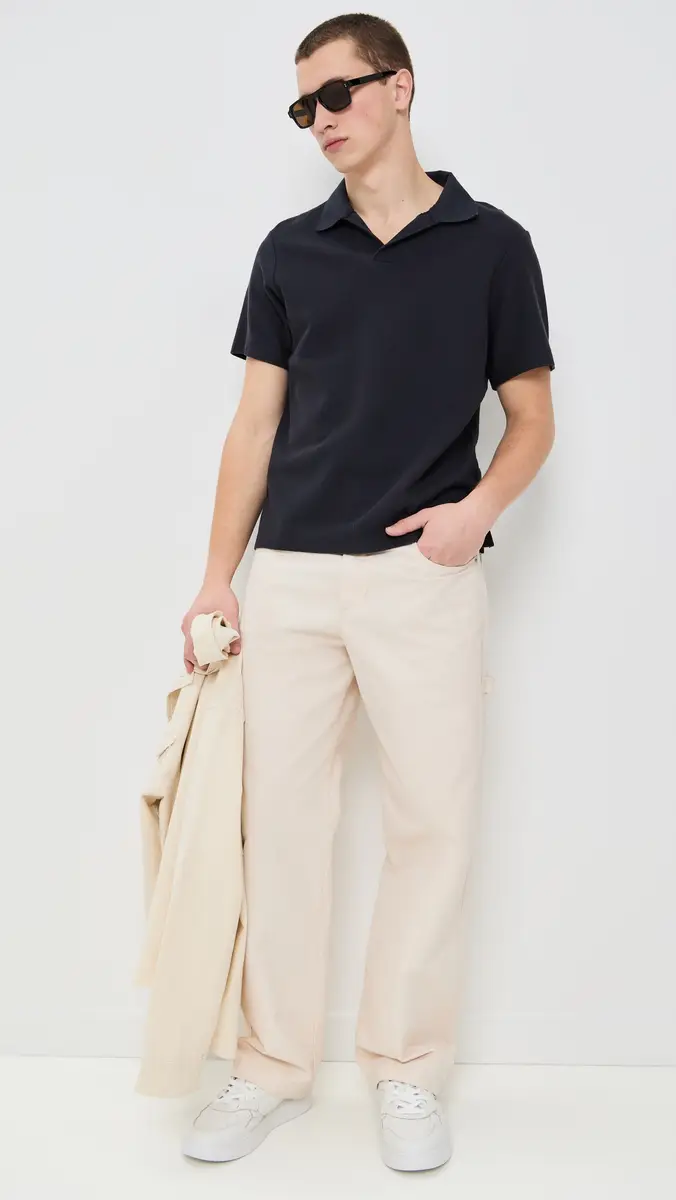 Frame Short Sleeve Jacquard Polo | Thumbnail 5 Frame Short Sleeve Jacquard Polo | Thumbnail 5