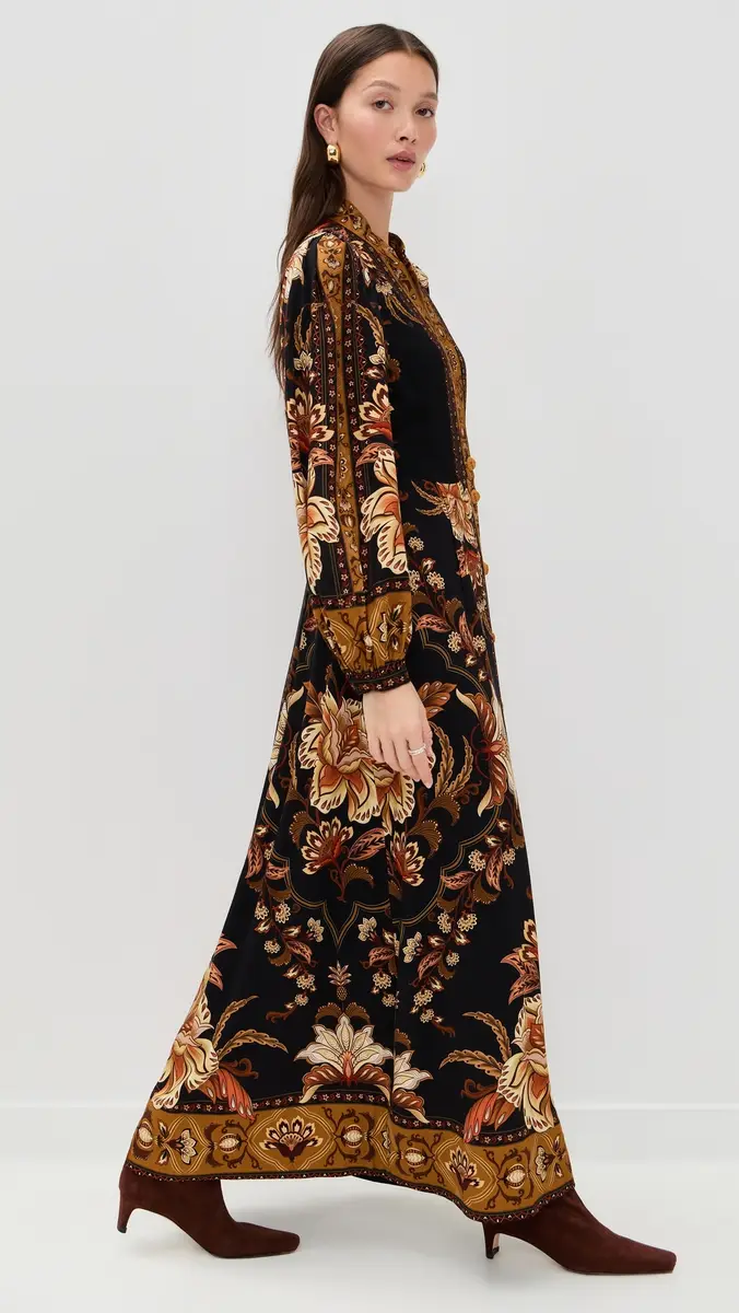 FARM Rio Majestic Garden Black Maxi Dress Majestic Garden Black | Thumbnail 4 FARM Rio Majestic Garden Black Maxi Dress Majestic Garden Black | Thumbnail 4
