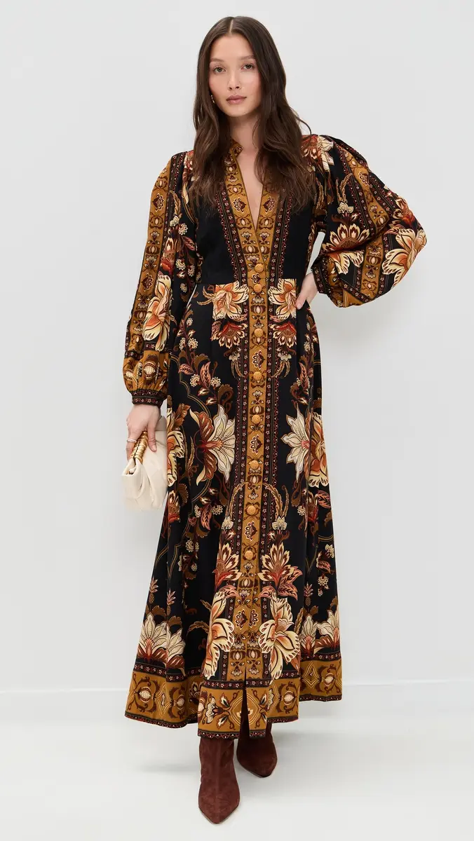 FARM Rio Majestic Garden Black Maxi Dress Majestic Garden Black | Thumbnail 5 FARM Rio Majestic Garden Black Maxi Dress Majestic Garden Black | Thumbnail 5