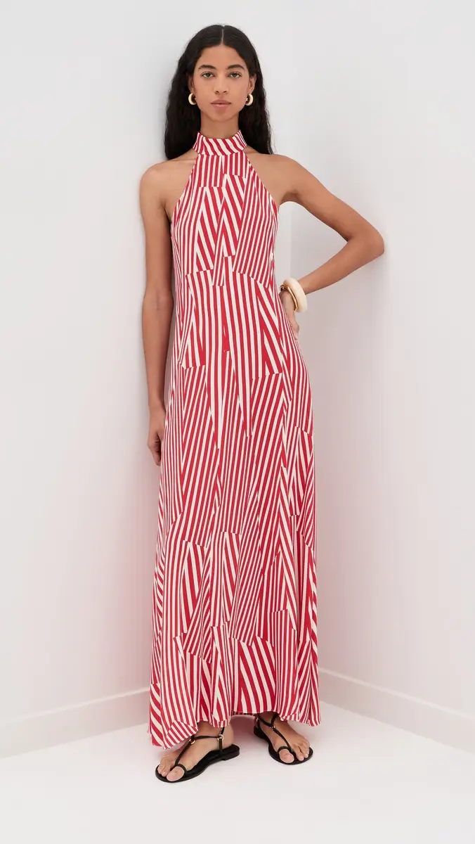 Silvia Tcherassi Koa Dress ulti Red Stripes | Thumbnail 2 Silvia Tcherassi Koa Dress ulti Red Stripes | Thumbnail 2