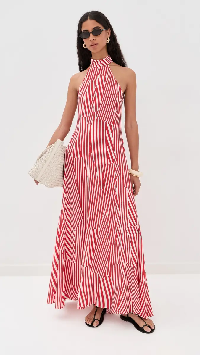 Silvia Tcherassi Koa Dress ulti Red Stripes | Thumbnail 5 Silvia Tcherassi Koa Dress ulti Red Stripes | Thumbnail 5