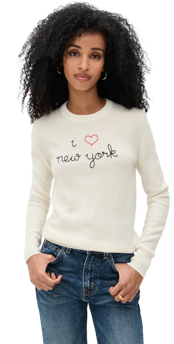 New York Cashmere Crewneck Cream