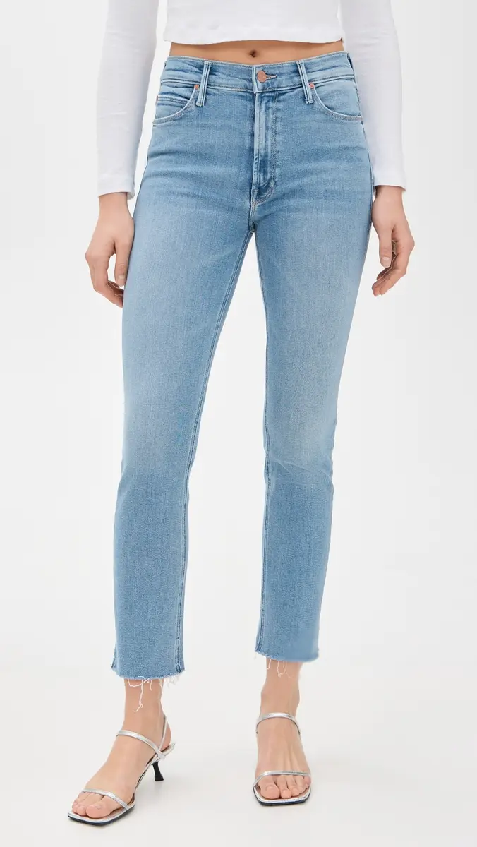 Mother Mid Rise Dazzler Ankle Fray Jeans | Thumbnail 2 Mother Mid Rise Dazzler Ankle Fray Jeans | Thumbnail 2