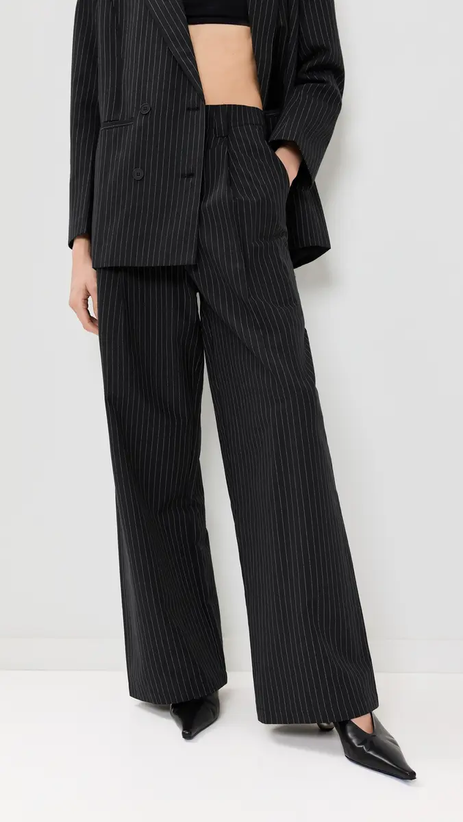 Lioness La Quinta Pants Onyx Pinstripe | Thumbnail 2 Lioness La Quinta Pants Onyx Pinstripe | Thumbnail 2