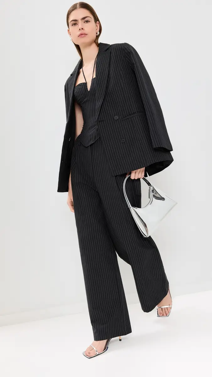 Lioness La Quinta Pants Onyx Pinstripe | Thumbnail 5 Lioness La Quinta Pants Onyx Pinstripe | Thumbnail 5