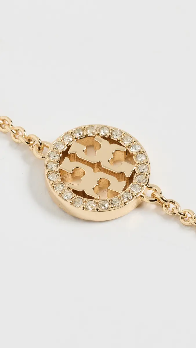 Tory Burch Delicate Icon Pavé Chain Bracelet | Thumbnail 4