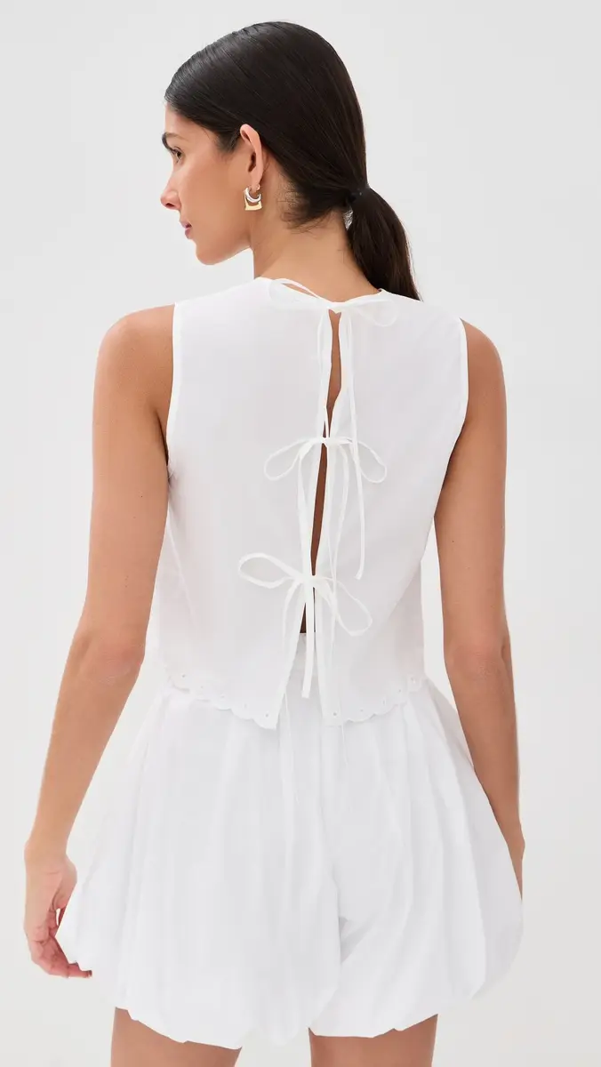 Cecilie Bahnsen Deeba Top White | Thumbnail 3 Cecilie Bahnsen Deeba Top White | Thumbnail 3