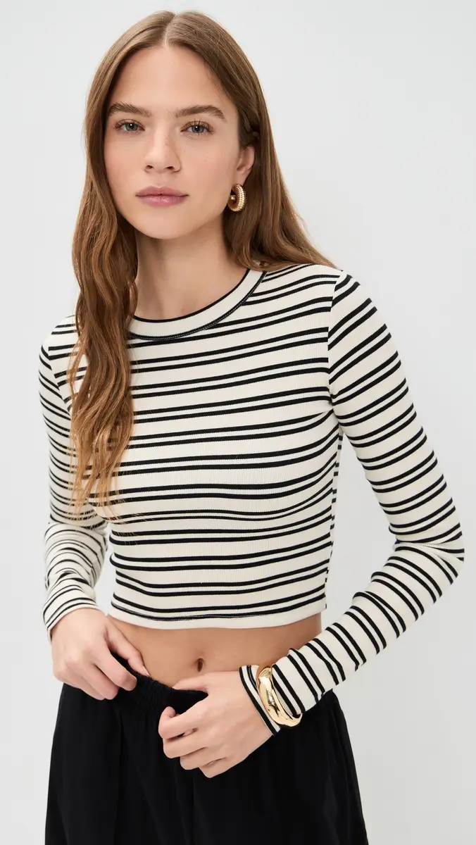 LE BOP Hadley Shirt Black/White Stripe | Thumbnail 2 LE BOP Hadley Shirt Black/White Stripe | Thumbnail 2