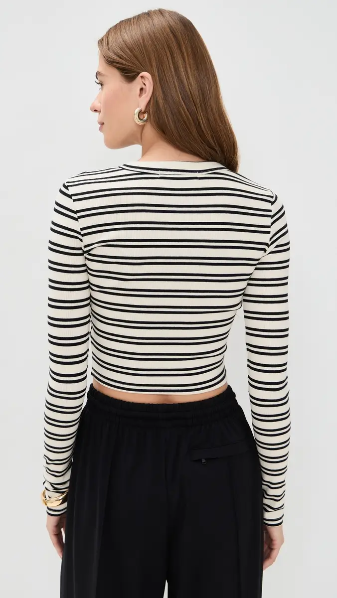 LE BOP Hadley Shirt Black/White Stripe | Thumbnail 3 LE BOP Hadley Shirt Black/White Stripe | Thumbnail 3