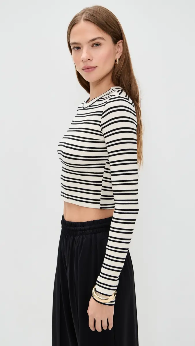 LE BOP Hadley Shirt Black/White Stripe | Thumbnail 4 LE BOP Hadley Shirt Black/White Stripe | Thumbnail 4