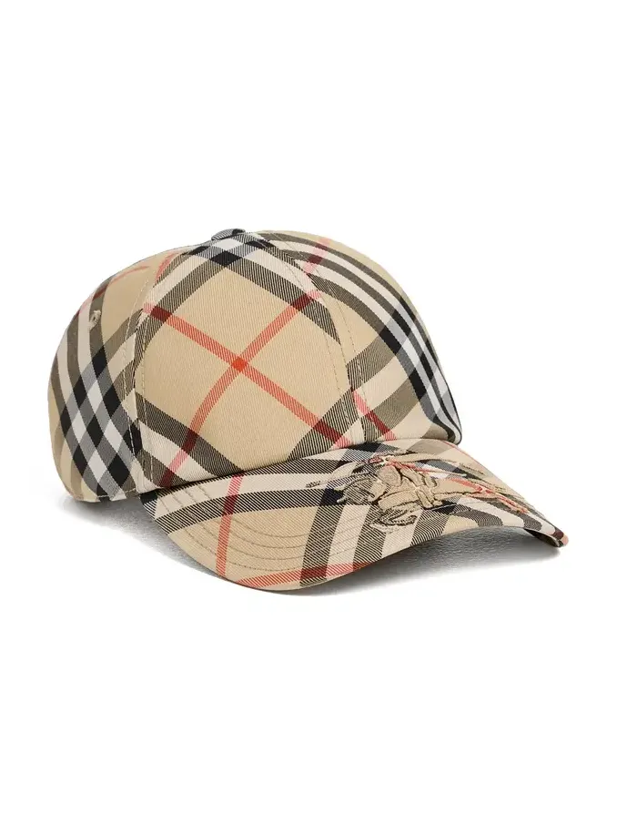 Check Twill Baseball Cap