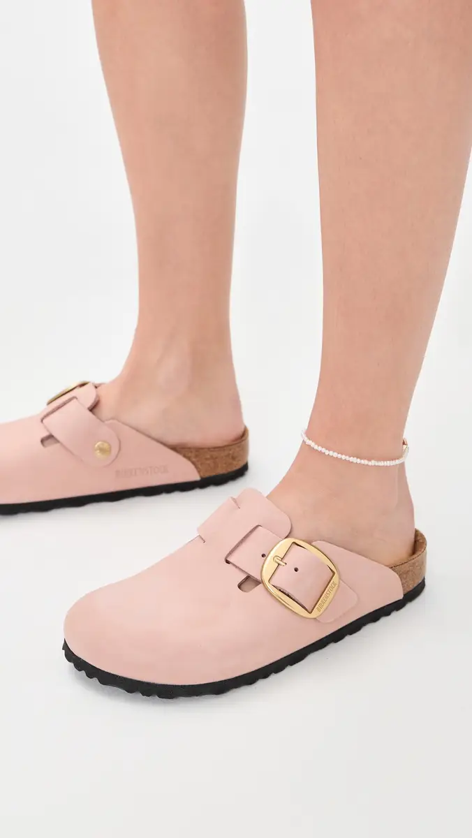 Birkenstock Boston Big Buckle Clogs Soft Pink | Thumbnail 3 Birkenstock Boston Big Buckle Clogs Soft Pink | Thumbnail 3