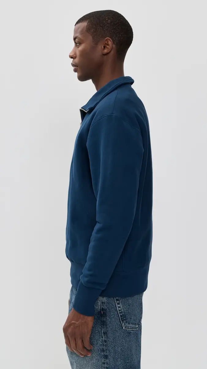 Power Goods Super Weight Quarter Zip Navy Blue | Thumbnail 4