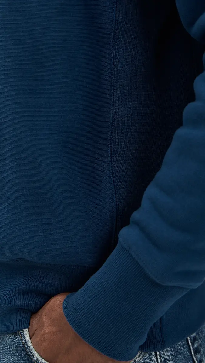 Power Goods Super Weight Quarter Zip Navy Blue | Thumbnail 6
