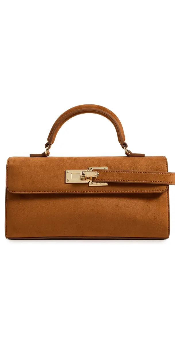 JW PEI Keyla Faux Suede Top Handle Bag Brown One Size | Image 1 JW PEI Keyla Faux Suede Top Handle Bag Brown One Size | Image 1
