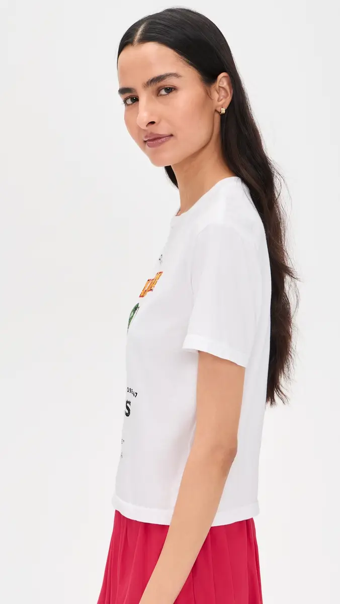 Sunny Somewhere Cherries Everyday Tee White | Thumbnail 4 Sunny Somewhere Cherries Everyday Tee White | Thumbnail 4
