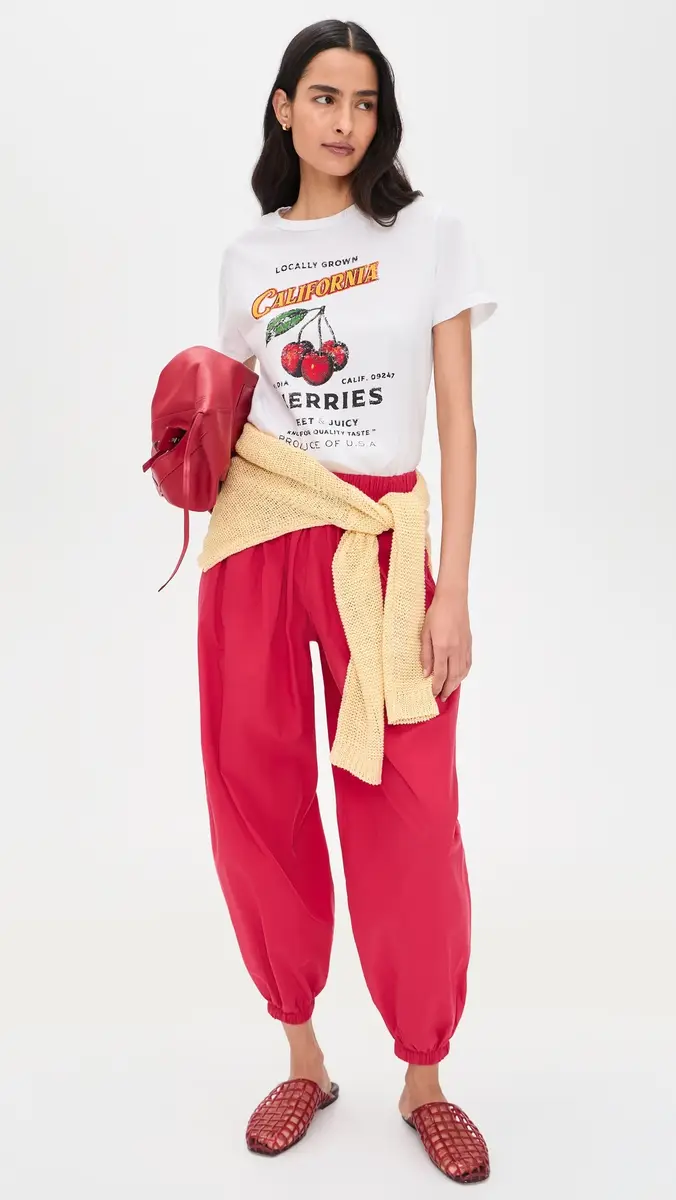 Sunny Somewhere Cherries Everyday Tee White | Thumbnail 5 Sunny Somewhere Cherries Everyday Tee White | Thumbnail 5