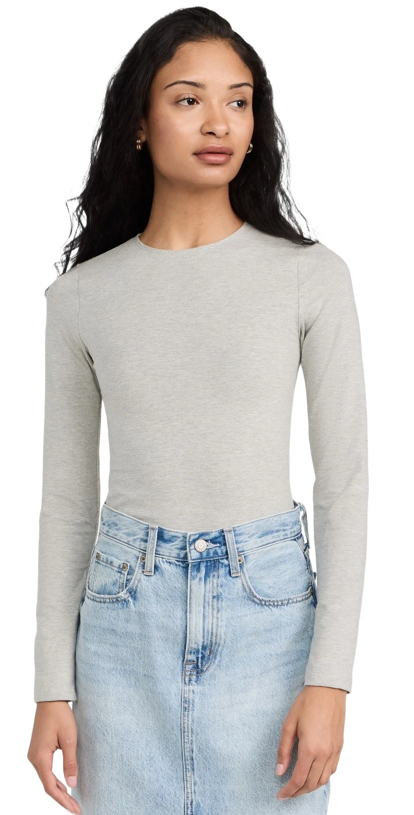 Everyday Classic Long Sleeve Thong Bodysuit
