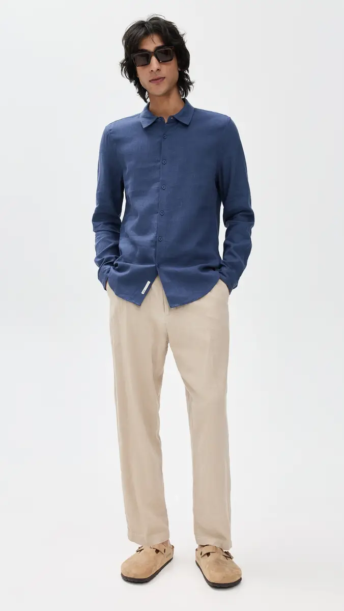 Onia Standard Long Sleeve Linen Shirt | Thumbnail 5 Onia Standard Long Sleeve Linen Shirt | Thumbnail 5