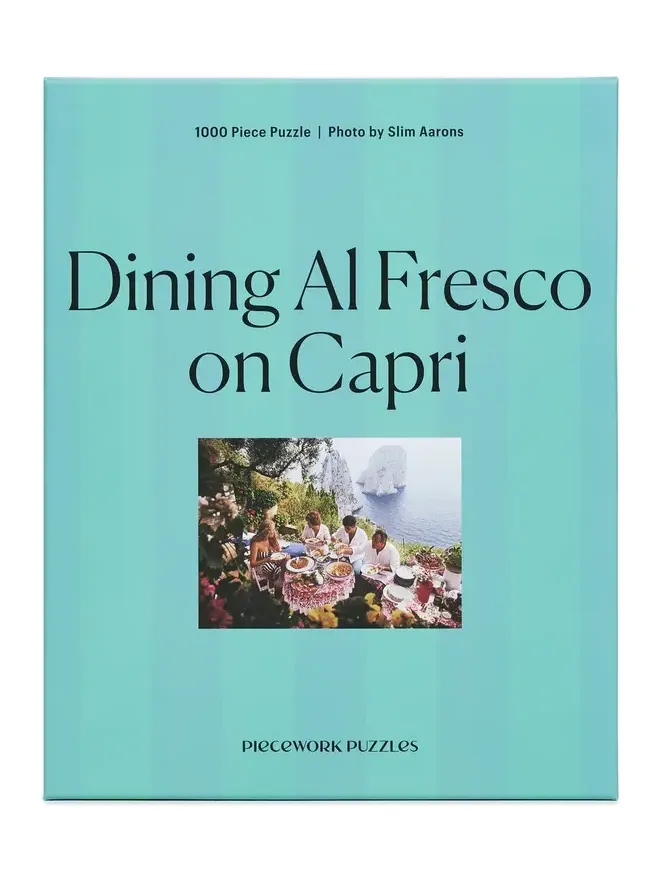 Piecework Puzzles Al Fresco On Capri Puzzle Stiped