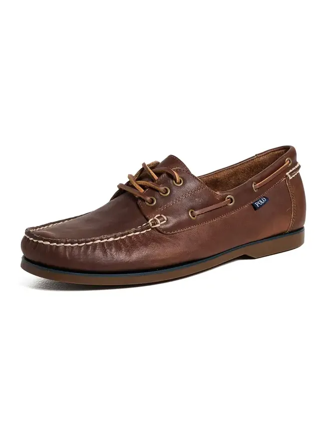 Polo Ralph Lauren Bienne Tumbled Leather Boat Shoes