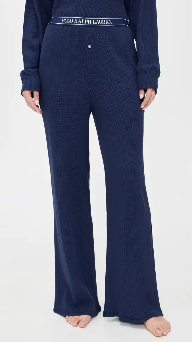 Polo Ralph Lauren Crew Neck Wide Leg Pants Pajama Set | Thumbnail 5 Polo Ralph Lauren Crew Neck Wide Leg Pants Pajama Set | Thumbnail 5