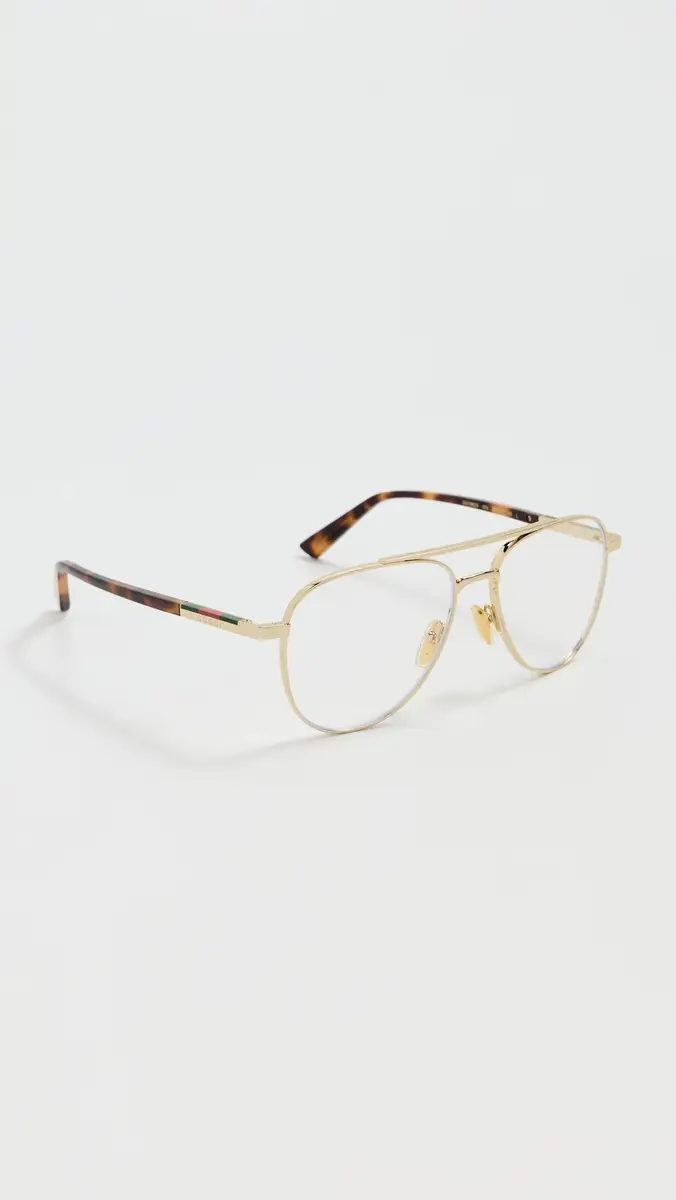 Gucci Aviator Frame Glasses | Thumbnail 4