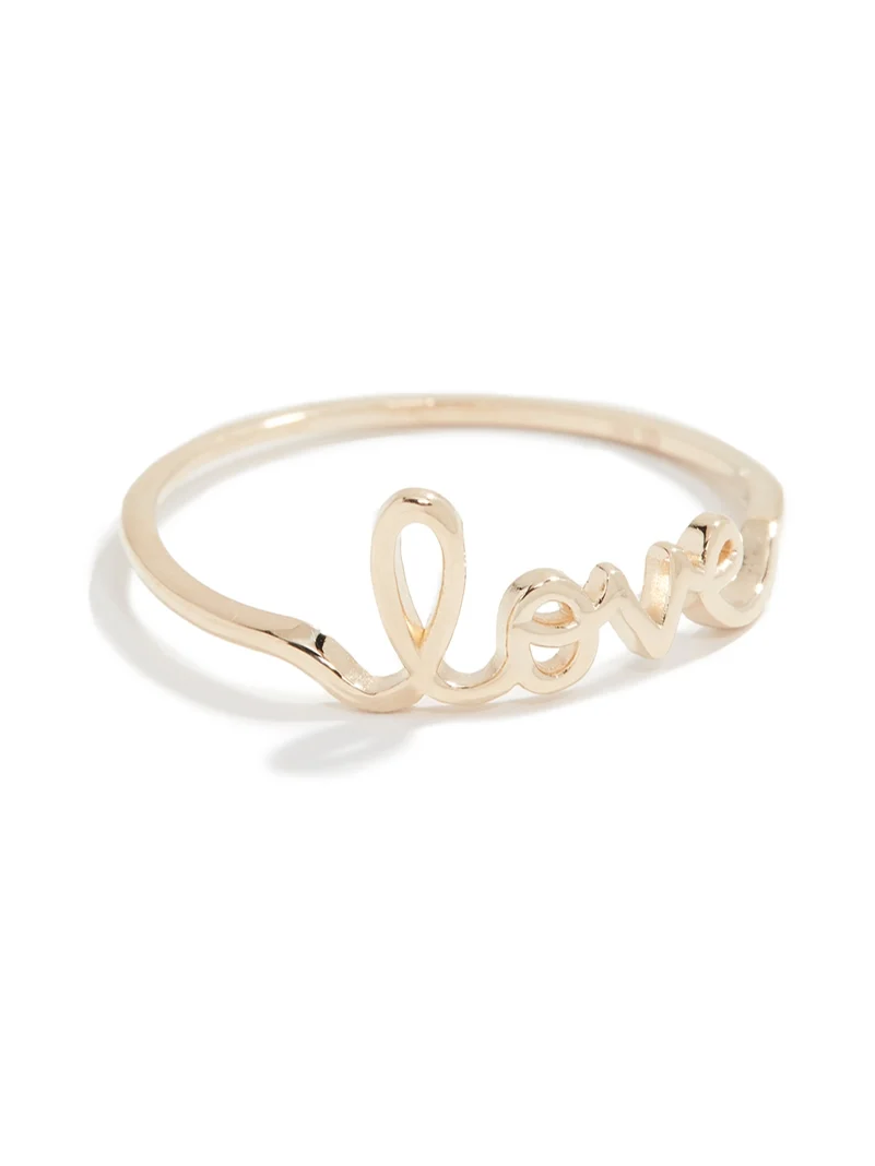Sydney Evan 14k Gold Love Ring