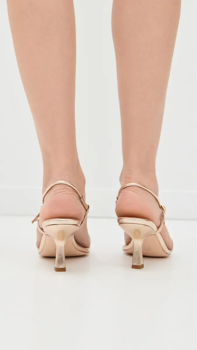 Loeffler Randall Triana Strappy Mid-Heel Sandals with Ball Champagne | Thumbnail 4 Loeffler Randall Triana Strappy Mid-Heel Sandals with Ball Champagne | Thumbnail 4