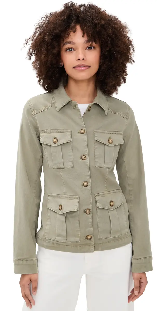 PAIGE tacey Jacket Vintage Oak Moss | Image 1 PAIGE tacey Jacket Vintage Oak Moss | Image 1
