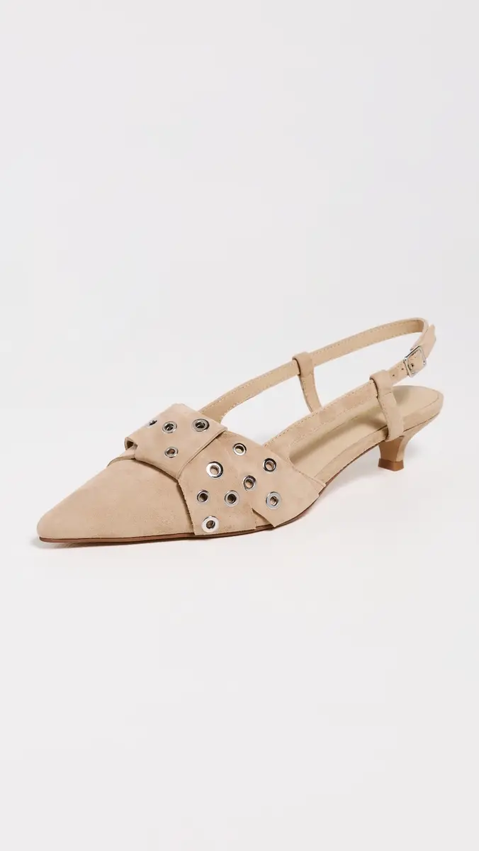 Intentionally Blank Maman Slingback Heels Oatmilk | Thumbnail 2