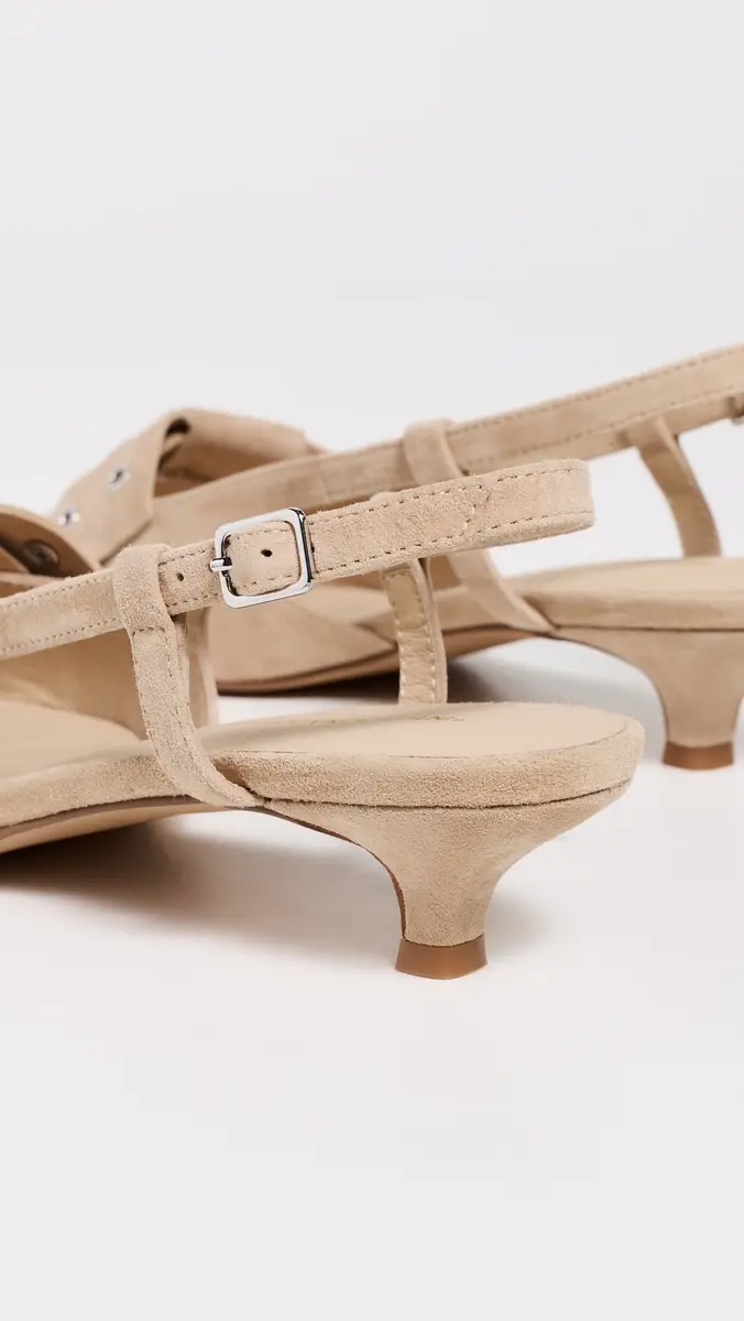 Intentionally Blank Maman Slingback Heels Oatmilk | Thumbnail 4