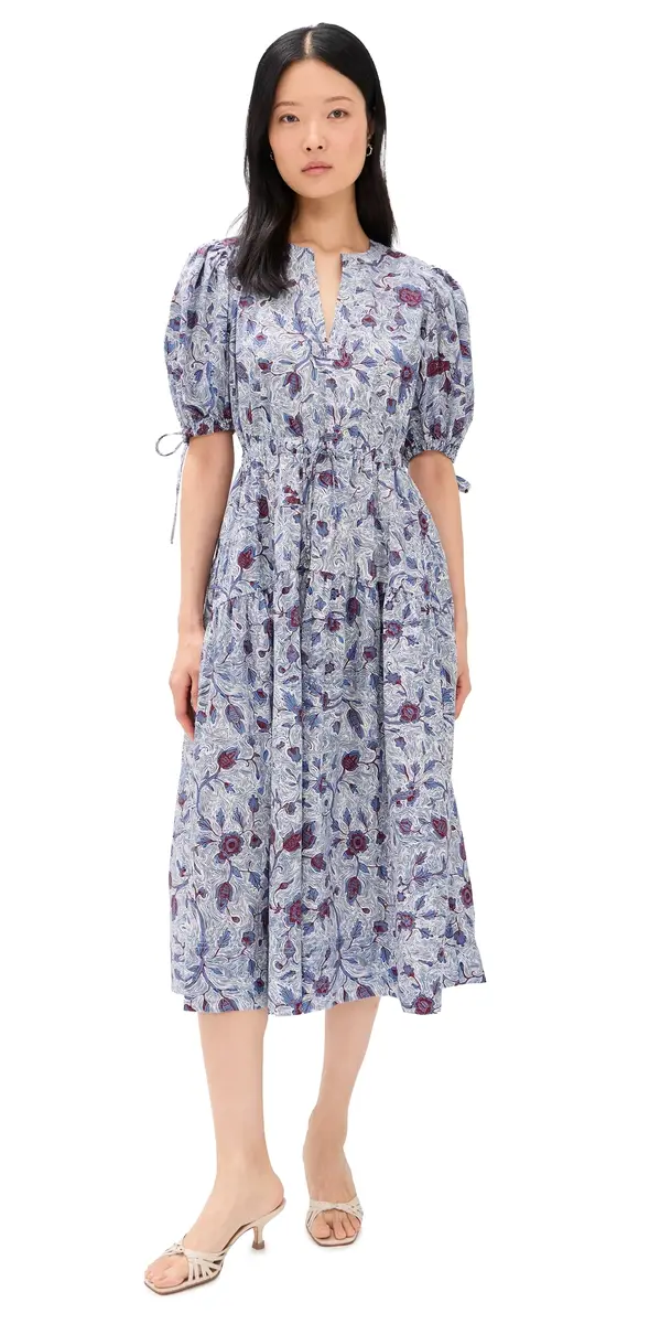 Ulla Johnson Adriana Short Sleeve Cotton Dress Gardenia | Image 1 Ulla Johnson Adriana Short Sleeve Cotton Dress Gardenia | Image 1