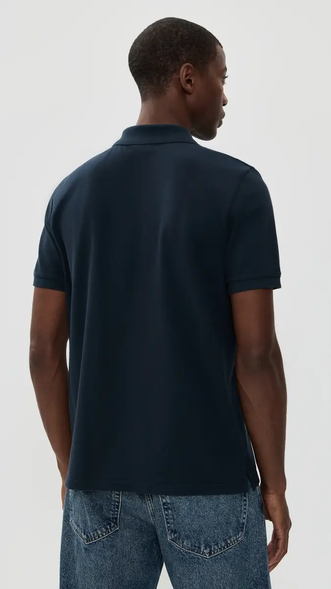 Maison Kitsuné Fox Head Patch Regular Polo Classic Navy | Thumbnail 3 Maison Kitsuné Fox Head Patch Regular Polo Classic Navy | Thumbnail 3