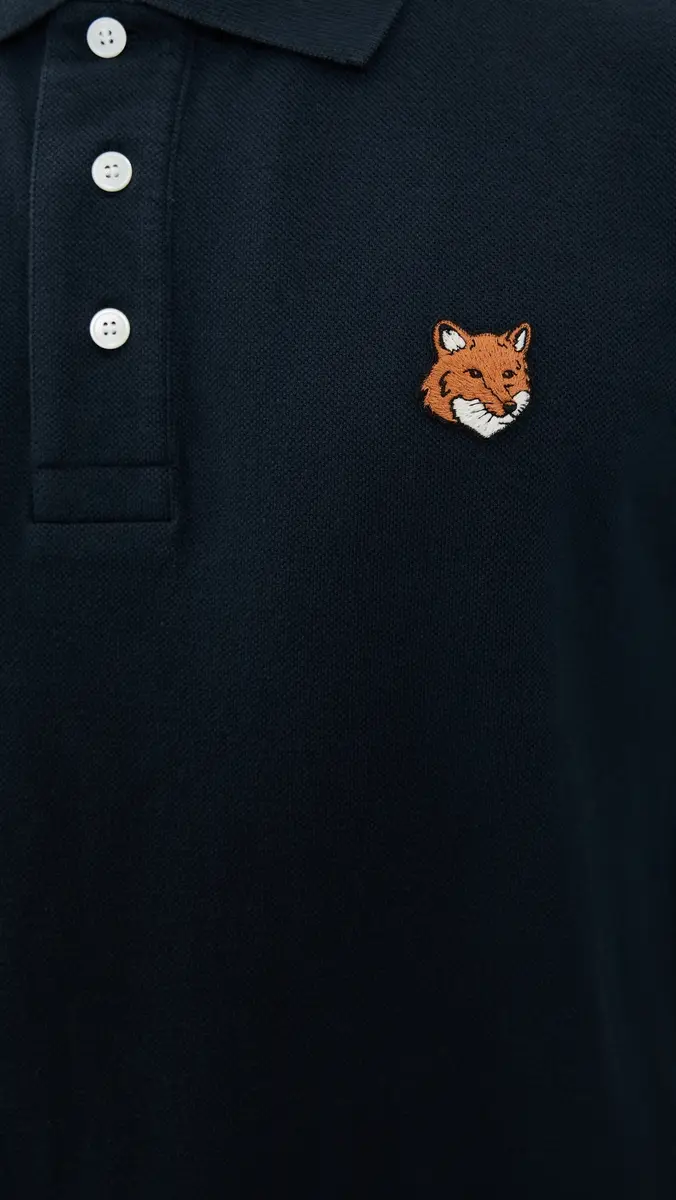 Maison Kitsuné Fox Head Patch Regular Polo Classic Navy | Thumbnail 6 Maison Kitsuné Fox Head Patch Regular Polo Classic Navy | Thumbnail 6