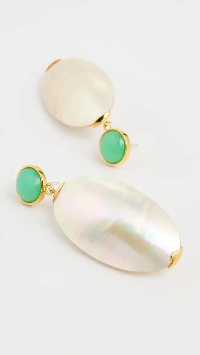 Lizzie Fortunato Campana Earrings White One Size | Thumbnail 4