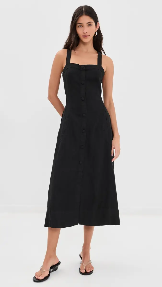 DL1961 Danika Linen Midi Dress | Thumbnail 2 DL1961 Danika Linen Midi Dress | Thumbnail 2