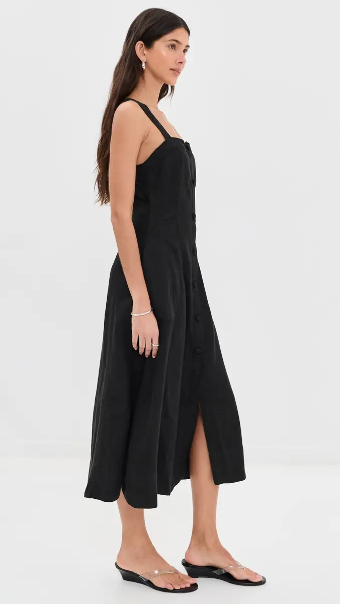 DL1961 Danika Linen Midi Dress | Thumbnail 4 DL1961 Danika Linen Midi Dress | Thumbnail 4