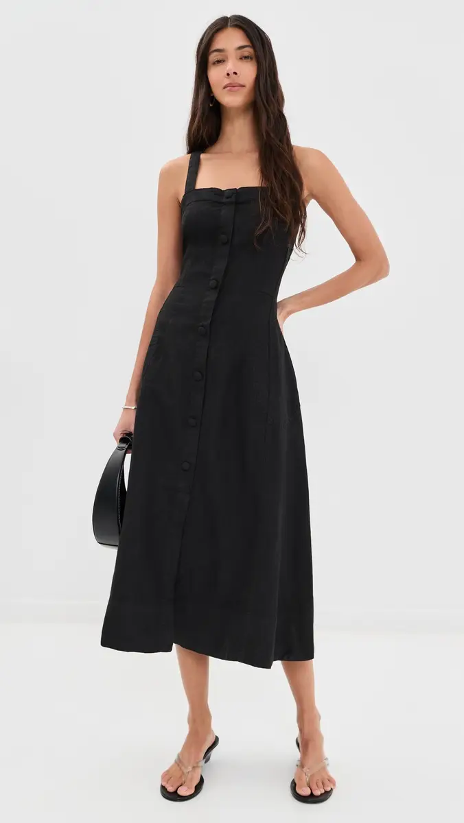DL1961 Danika Linen Midi Dress | Thumbnail 5 DL1961 Danika Linen Midi Dress | Thumbnail 5