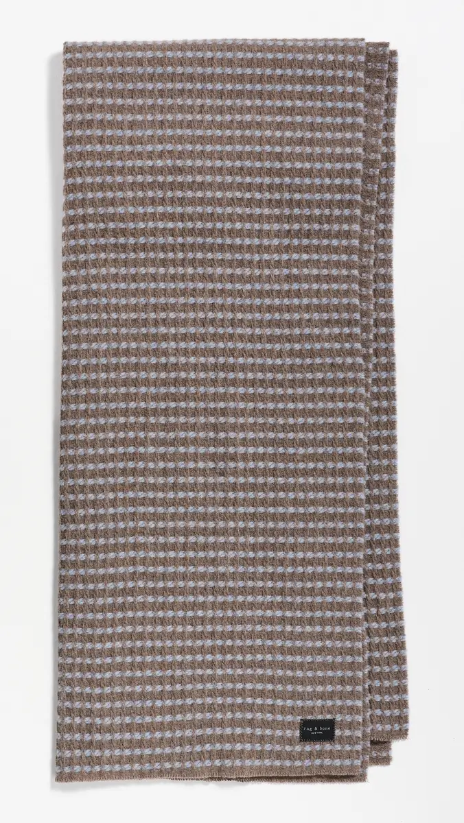 rag & bone Joni Waffle Scarf Blbrn One Size | Thumbnail 2