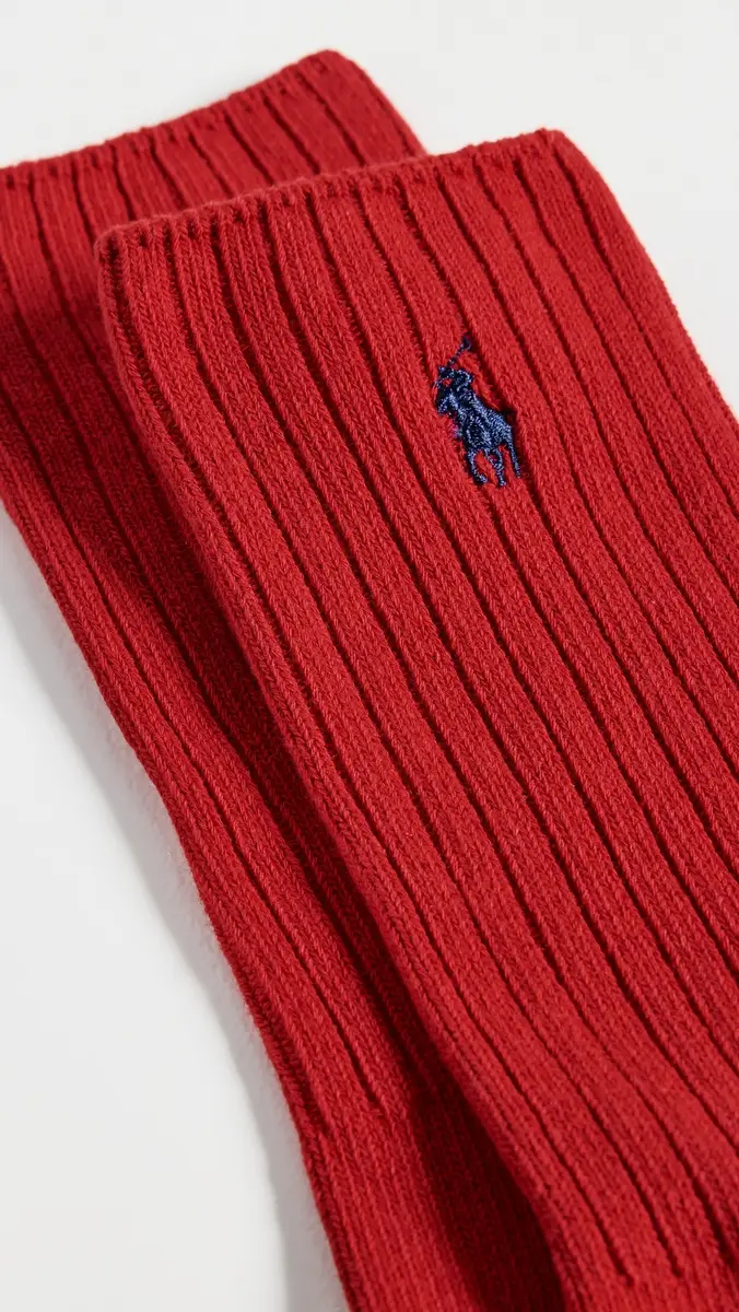 Polo Ralph Lauren Cotton Rib Crew Socks | Thumbnail 3